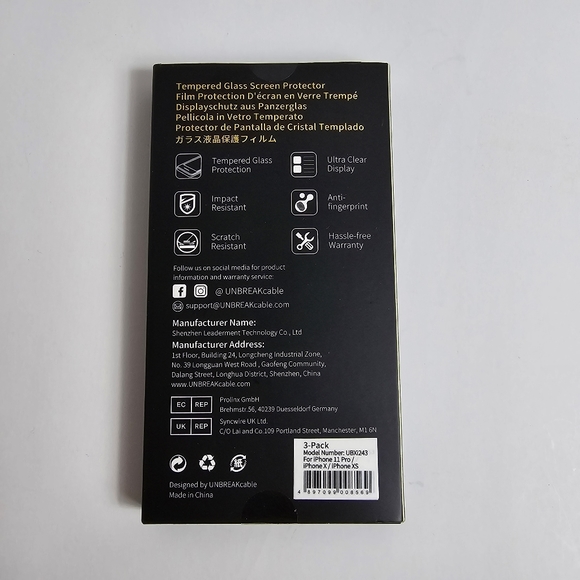 (3) count Tempered 9H Glass Screen Protector Cover for 5.8" iPhone 11 Pro X XS - Picture 8 of 9